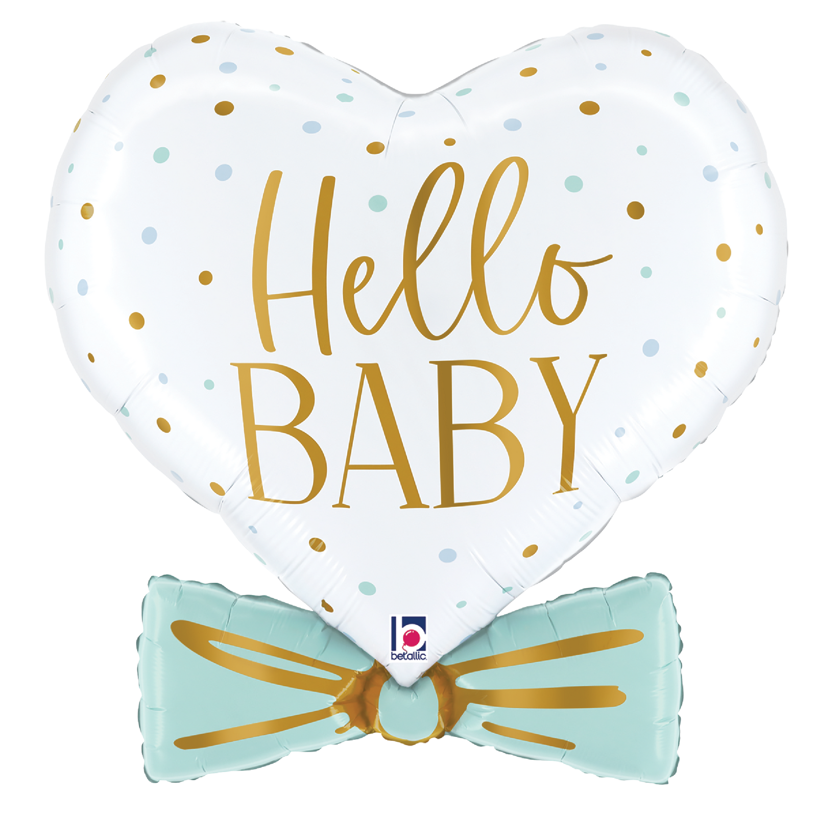 Blue Baby Bowtie Heart