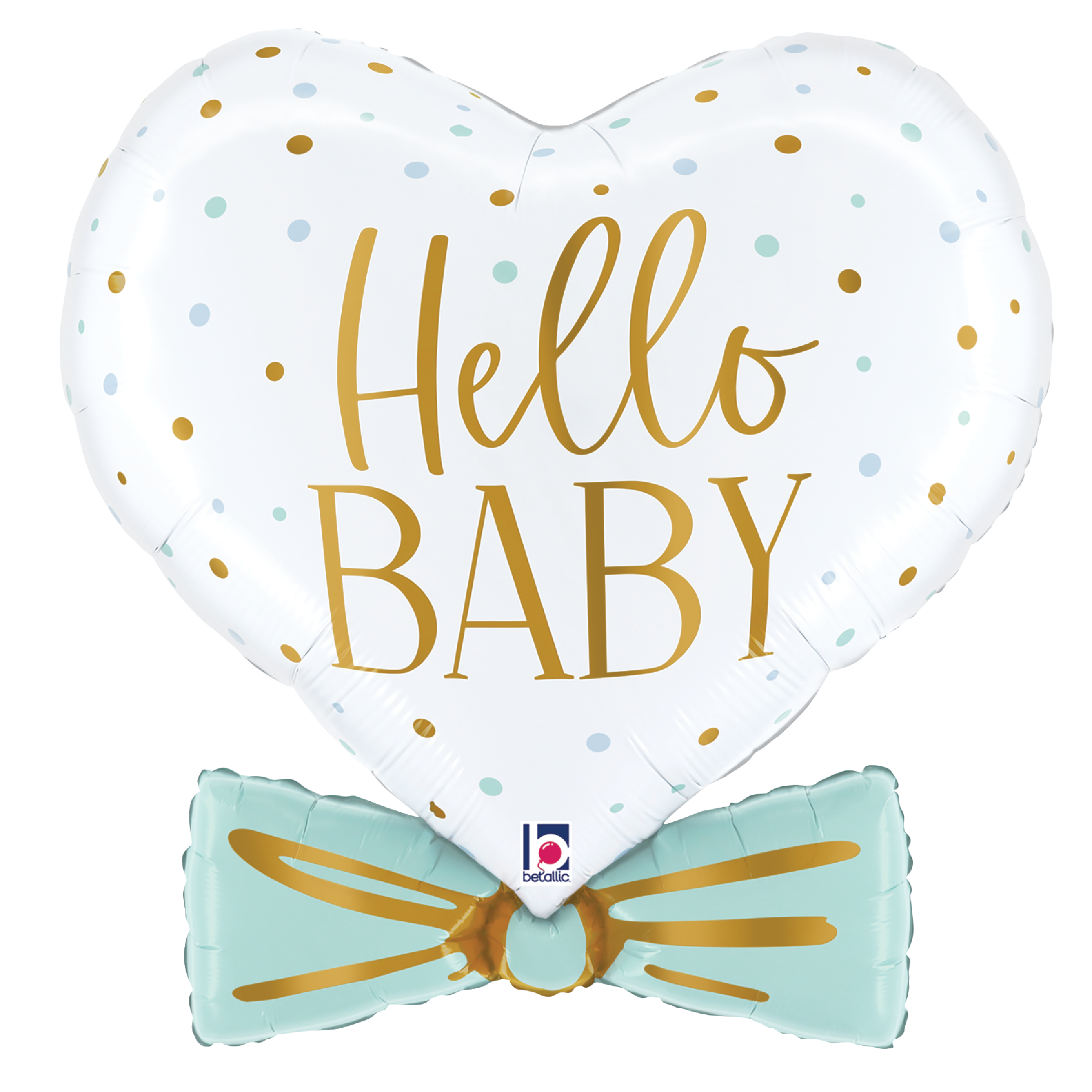 Blue Baby Bowtie Heart