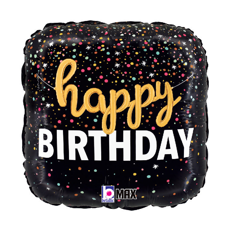 Birthday Script Confetti