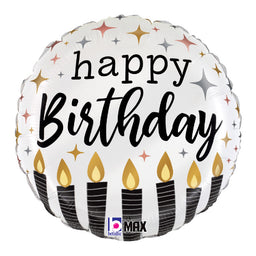 Satin Metallic Birthday Candles