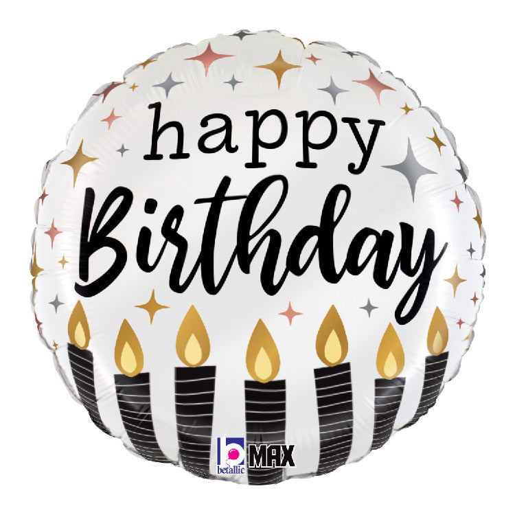 Satin Metallic Birthday Candles