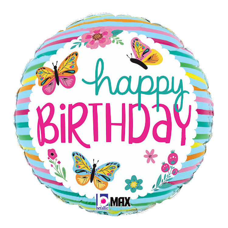 Birthday Colorful Butterflies