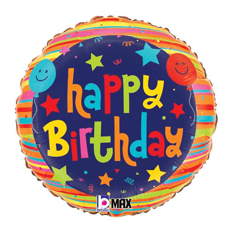 Birthday Balloons and Stars