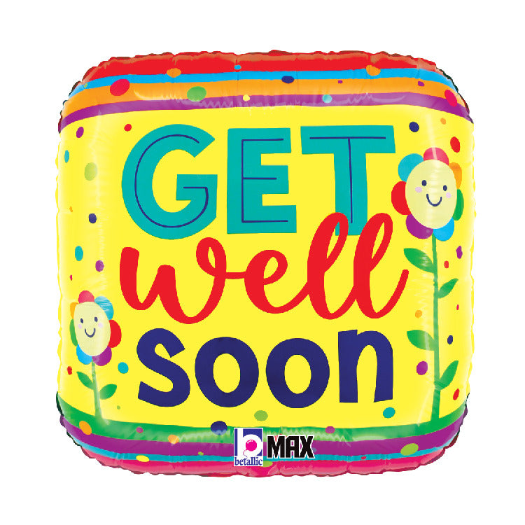 Get Well Flowers and Stripes