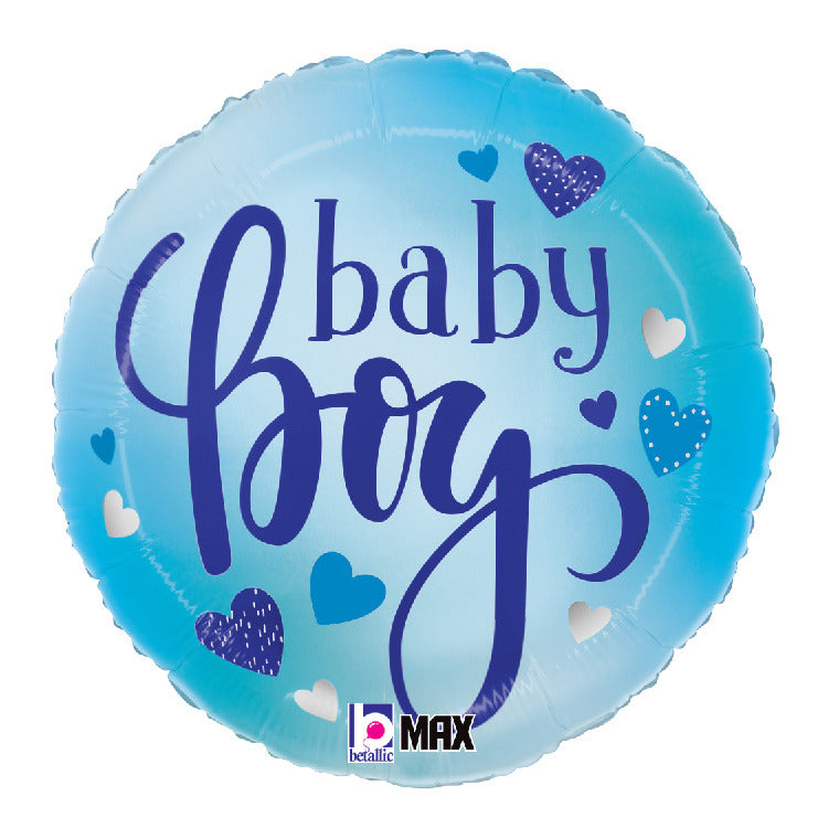 Baby Boy Blue Hearts