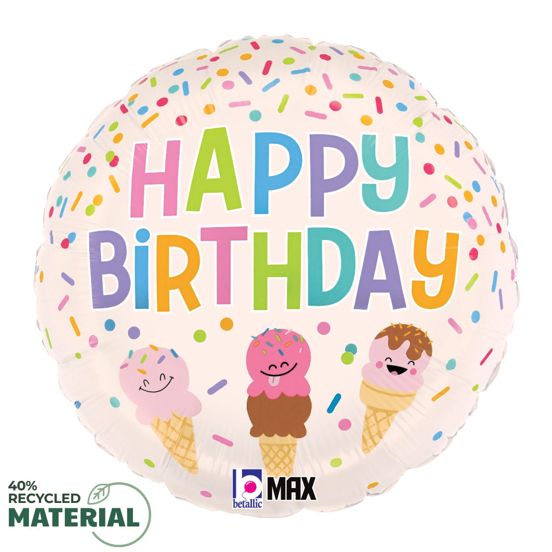 Happy Birthday Ice Cream Cones