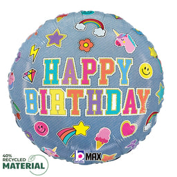 Birthday Denim Patches
