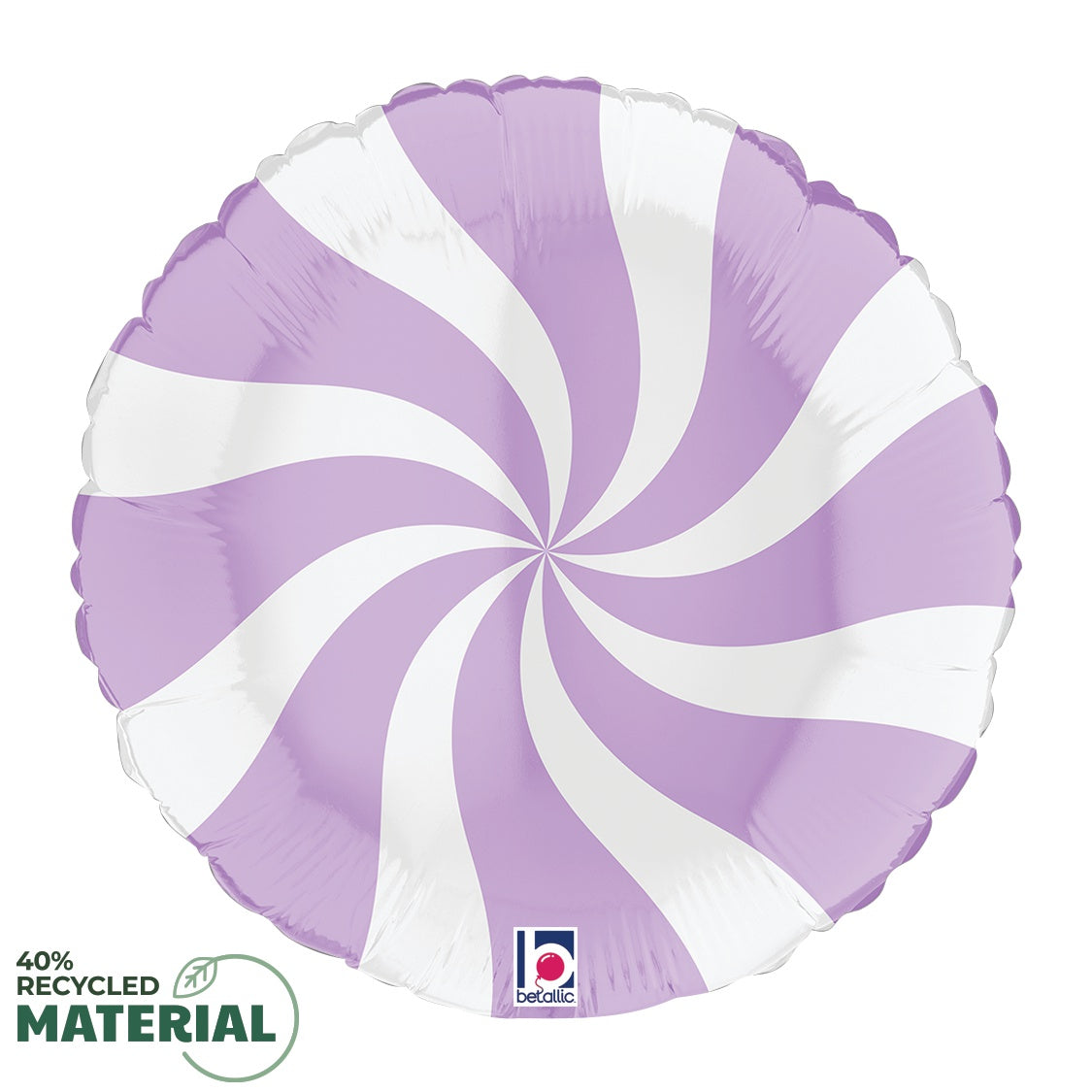 Swirly White - Matte Lilac