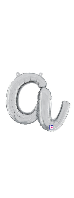 Script Letter "a" Silver