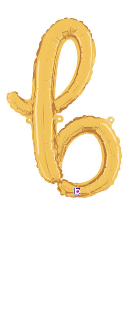 Script Letter "b" Gold