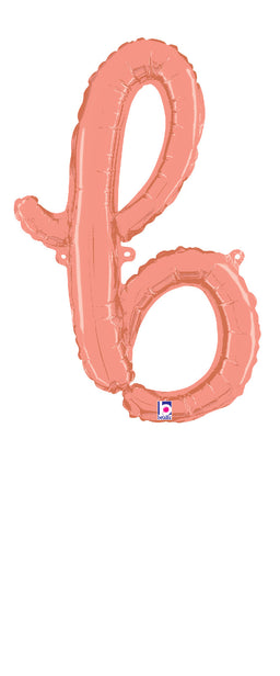 Script Letter "b" Rose Gold