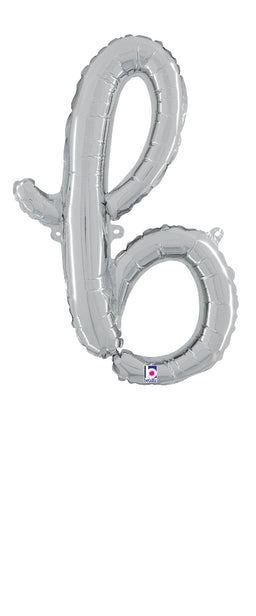 Script Letter "b" Silver
