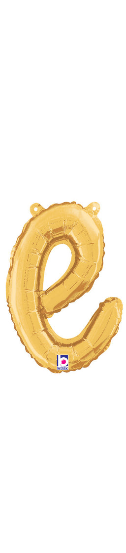 Script Letter "e" Gold