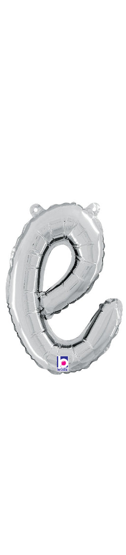 Script Letter "e" Silver