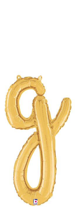 Script Letter "g" Gold