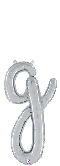 Script Letter "g" Silver