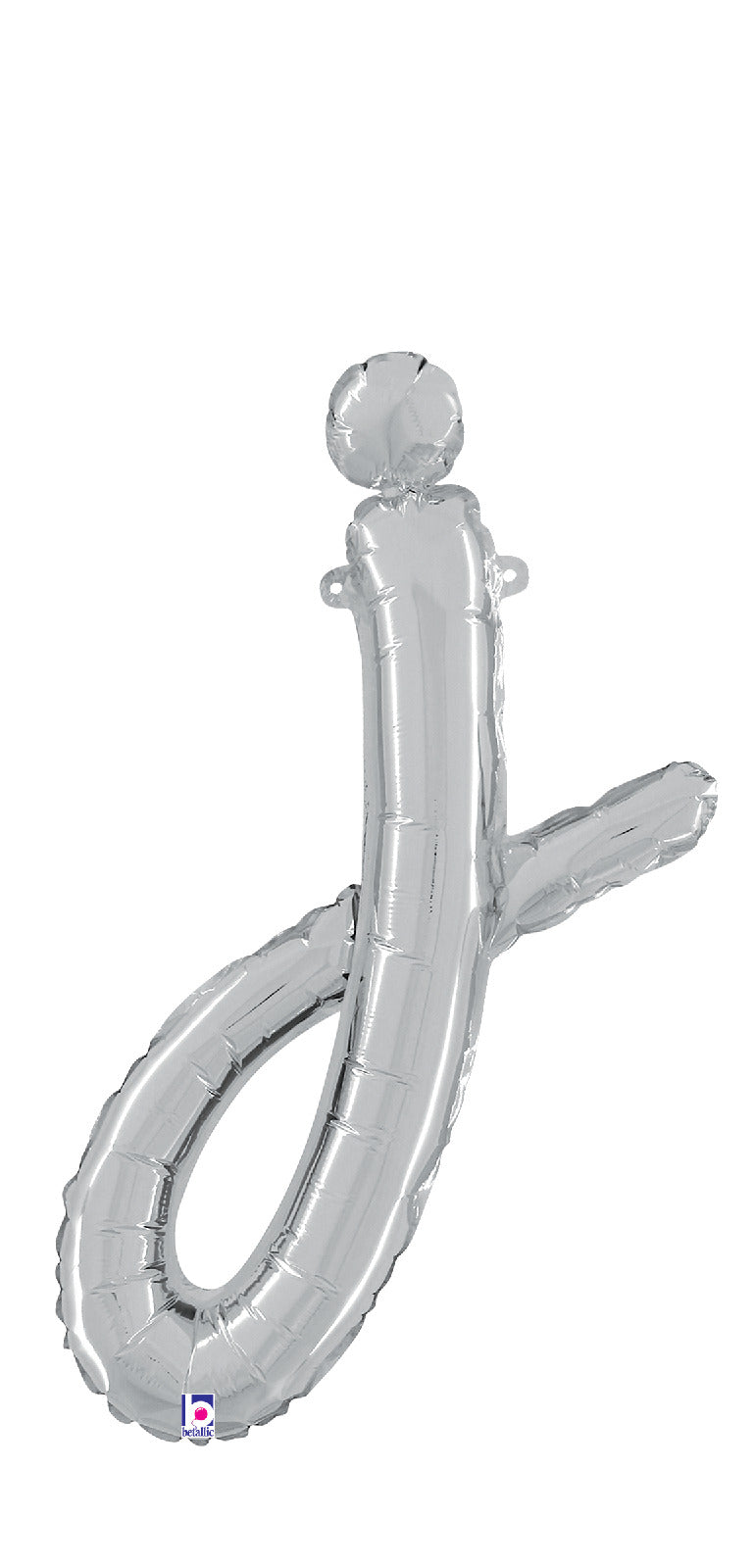 Script Letter "j" Silver