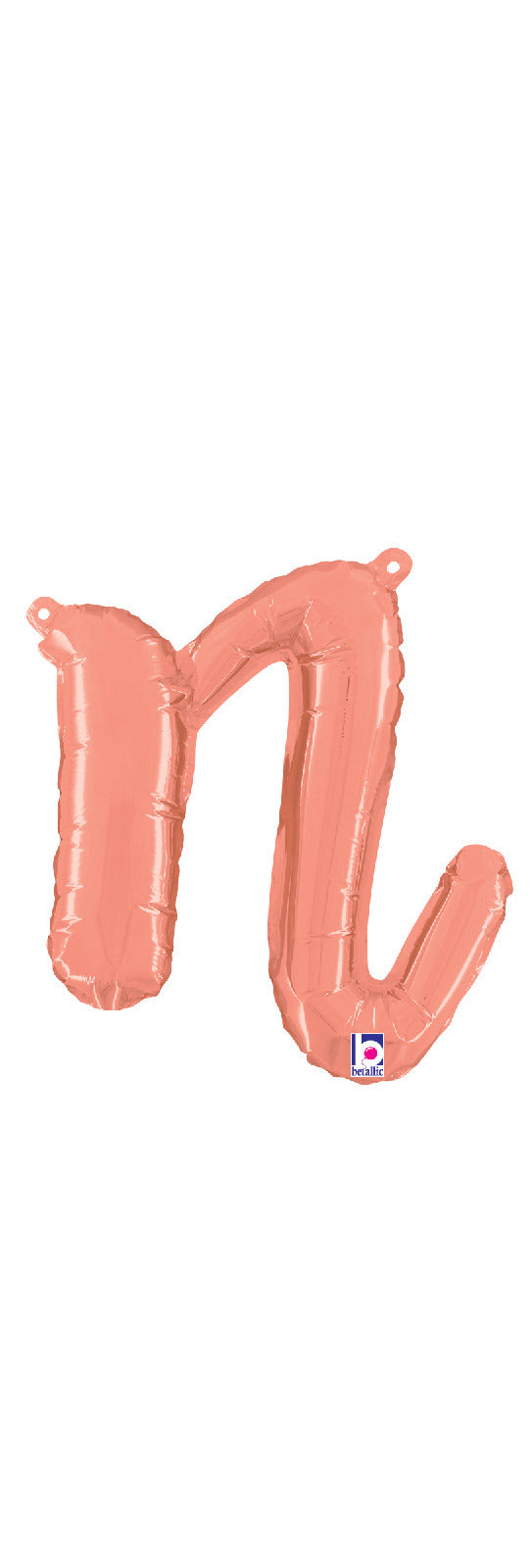 Script Letter "n" Rose Gold