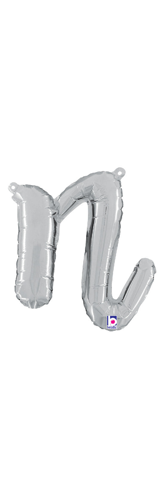 Script Letter "n" Silver