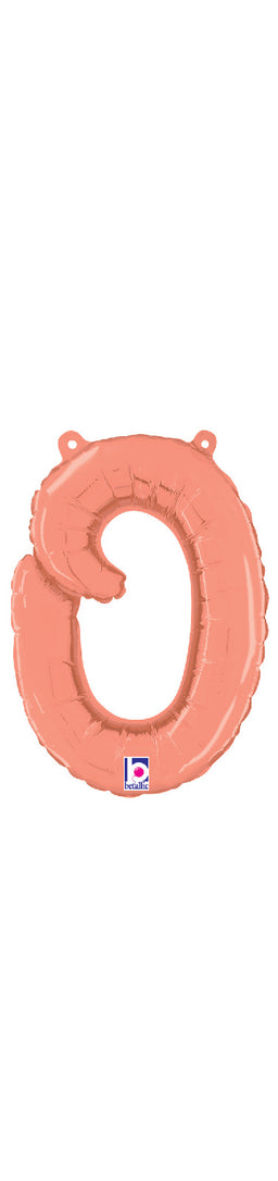 Script Letter "o" Rose Gold