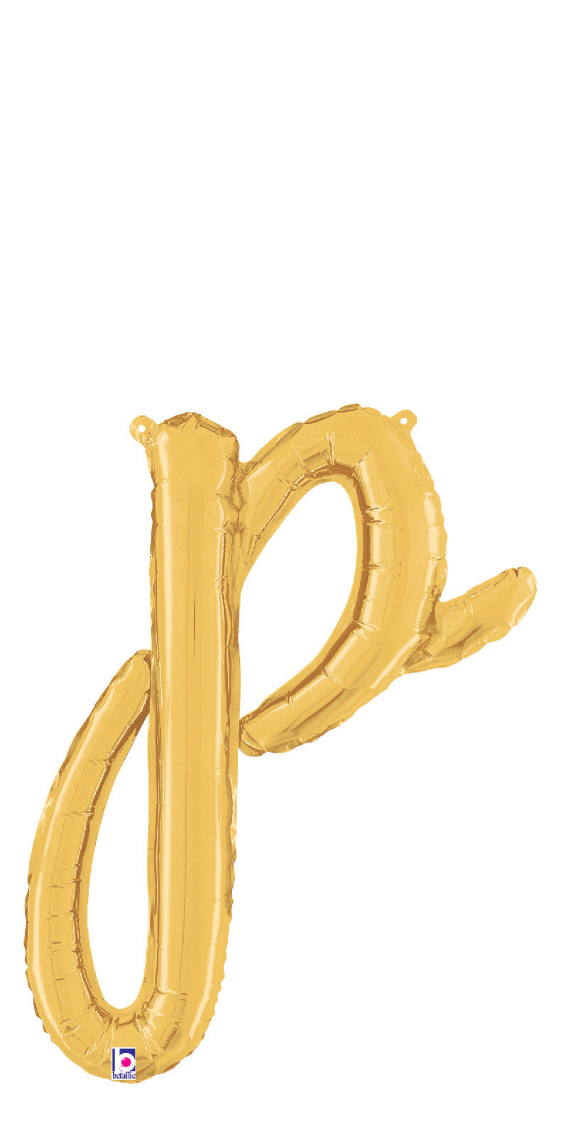 Script Letter "p" Gold
