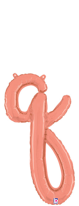 Script Letter "q" Rose Gold