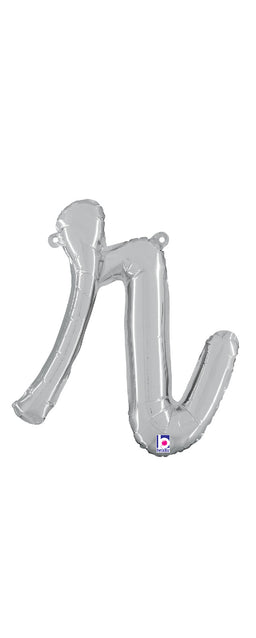 Script Letter "r" Silver