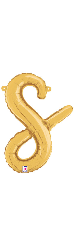 Script Letter "s" Gold