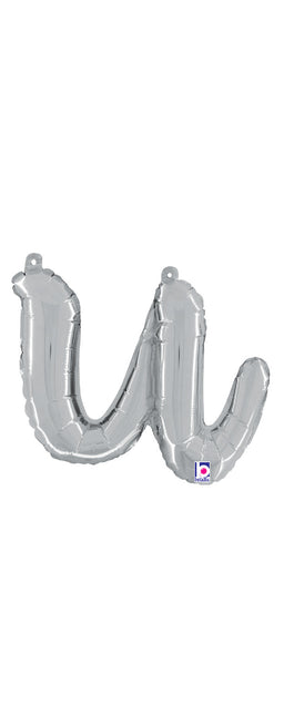 Script Letter "u" Silver