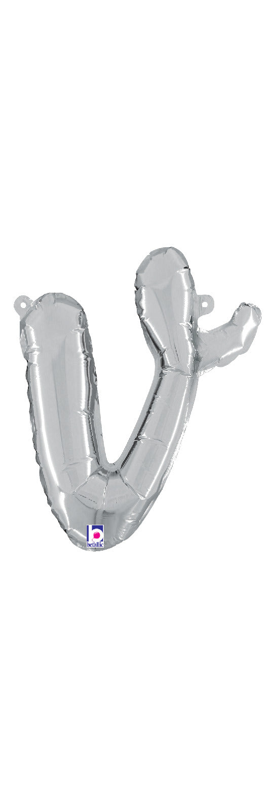 Script Letter "v" Silver