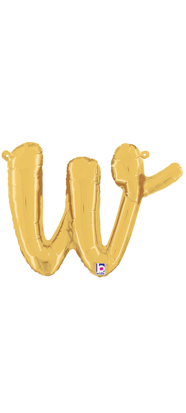 Script Letter "w" Gold