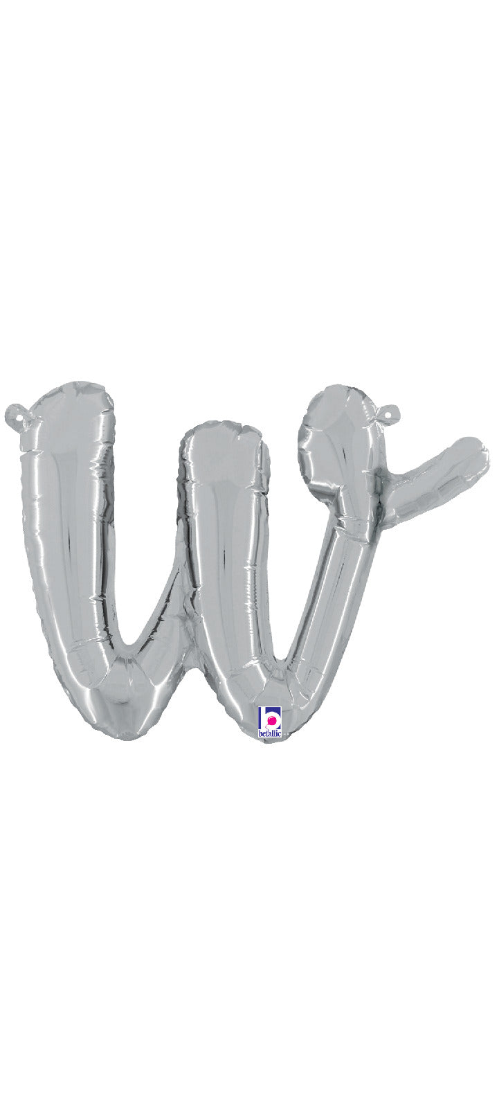 Script Letter "w" Silver