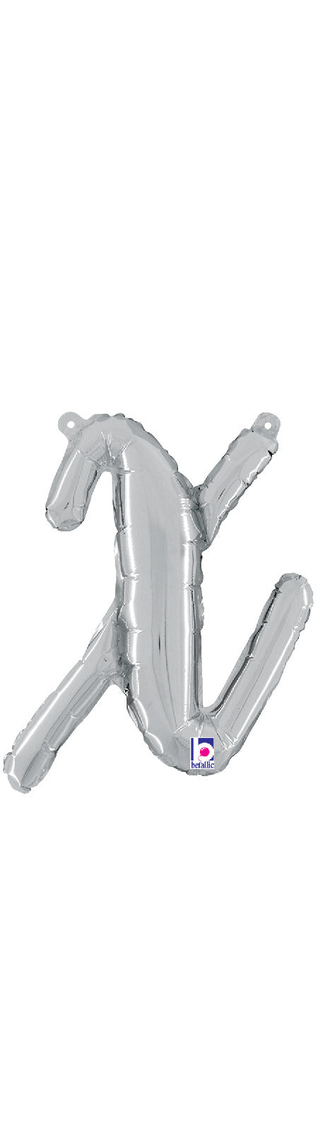 Script Letter "x" Silver