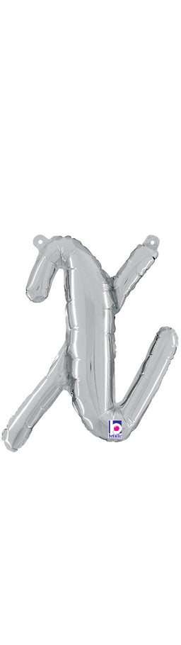 Script Letter "x" Silver