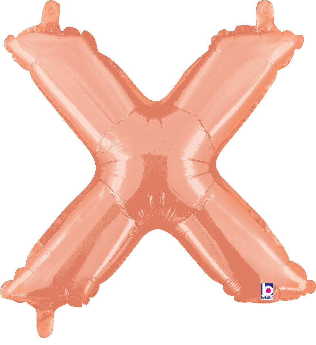 Letter X Rose Gold