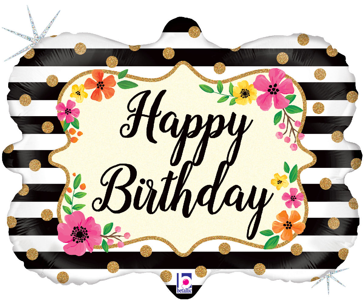 Floral Frame Birthday