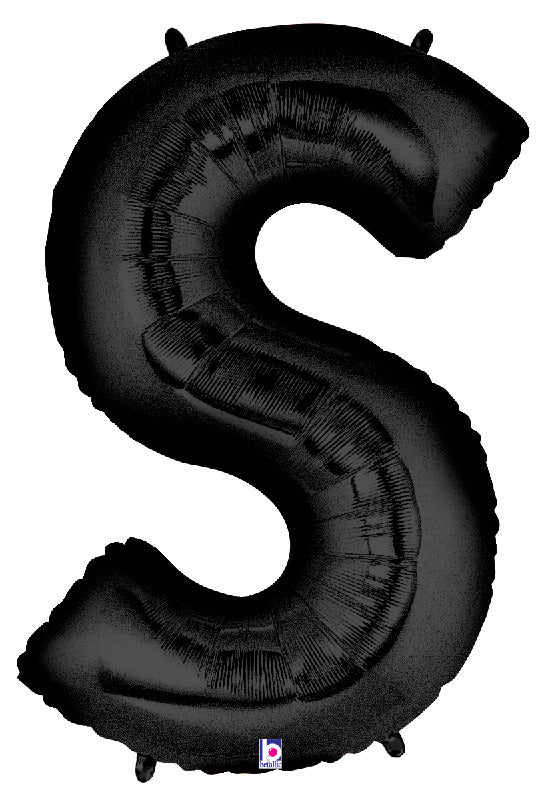 Letter S Black