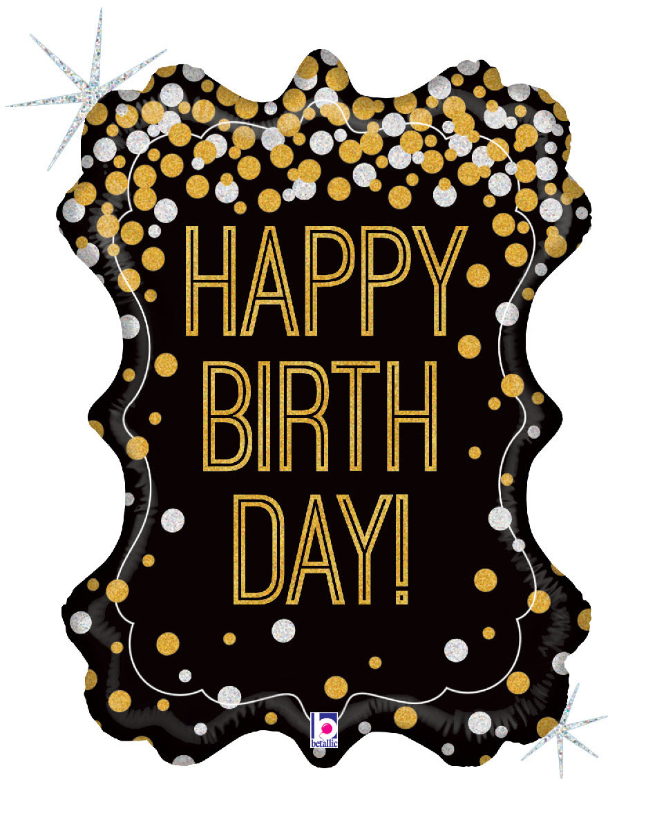Metallic Birthday Frame