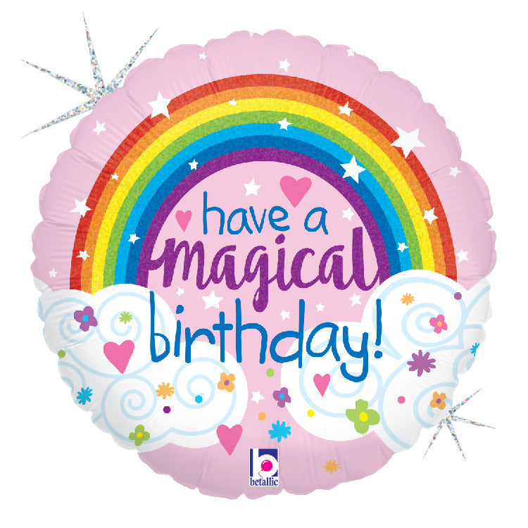 Glitter Magical Rainbow Birthday