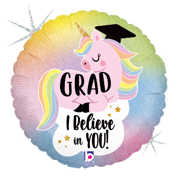 Glitter Pastel Unicorn Grad