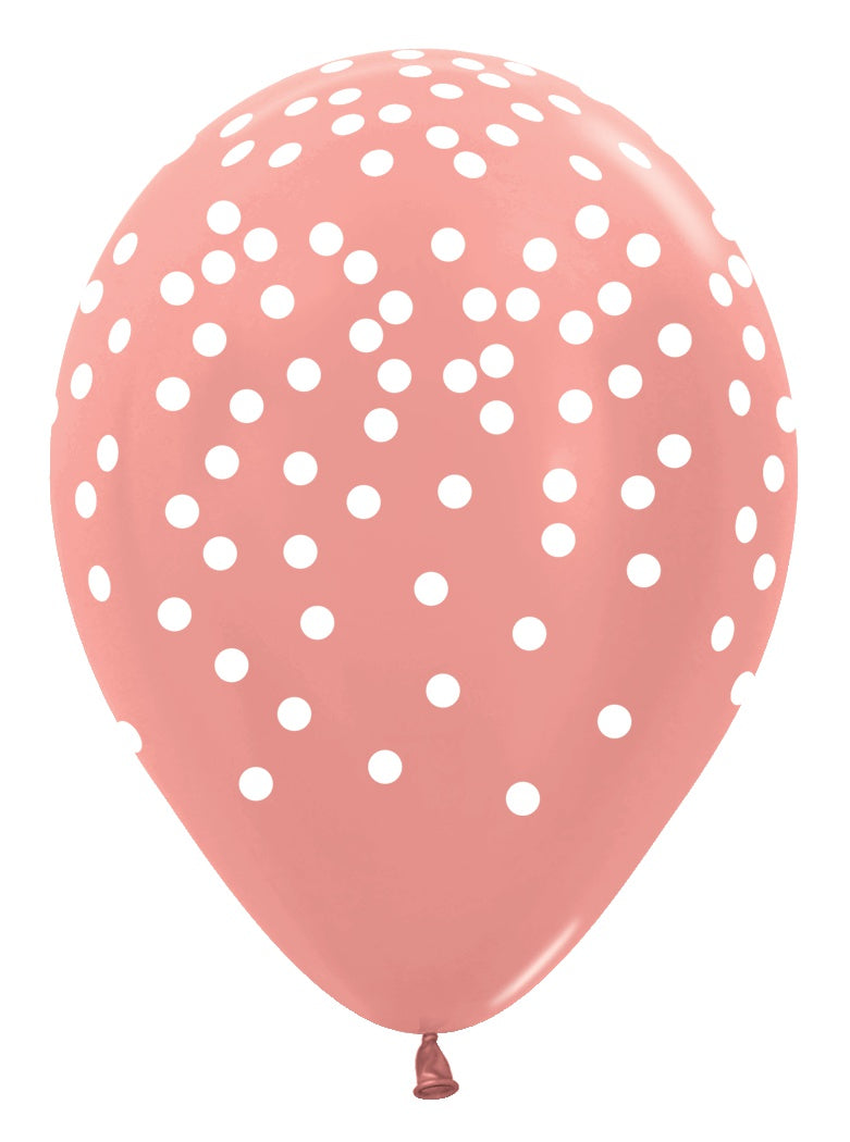 White Confetti - Rose Gold