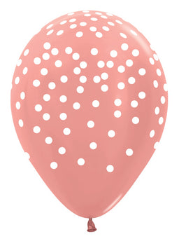 White Confetti - Rose Gold