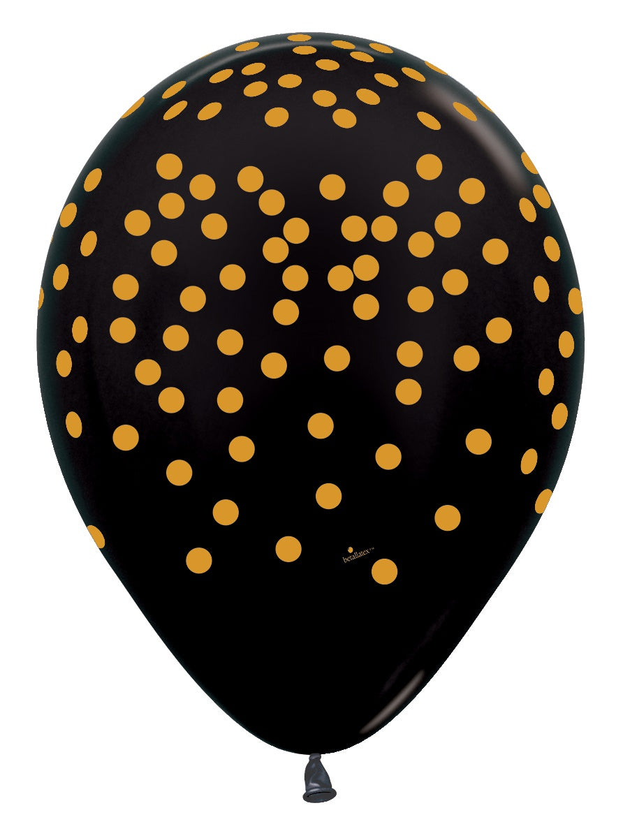 Gold Confetti - Black