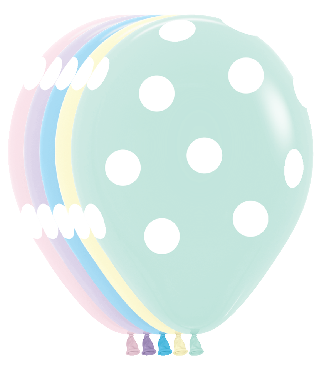 Pastel Matte Polka Dots Assortment