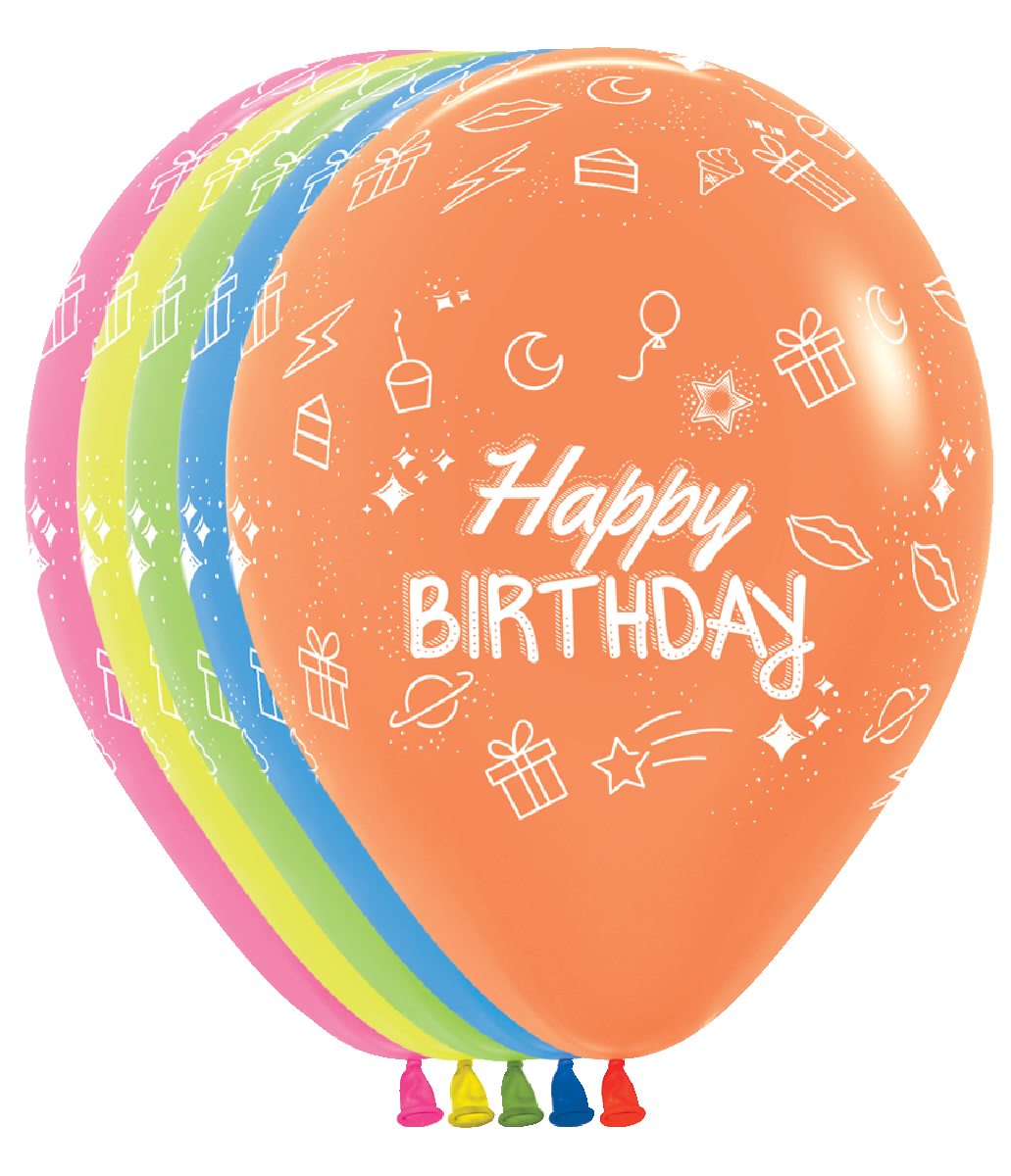 Happy Birthday Neon Party Assortment