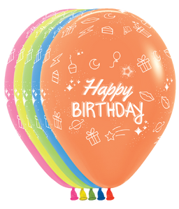 Happy Birthday Neon Party Assortment