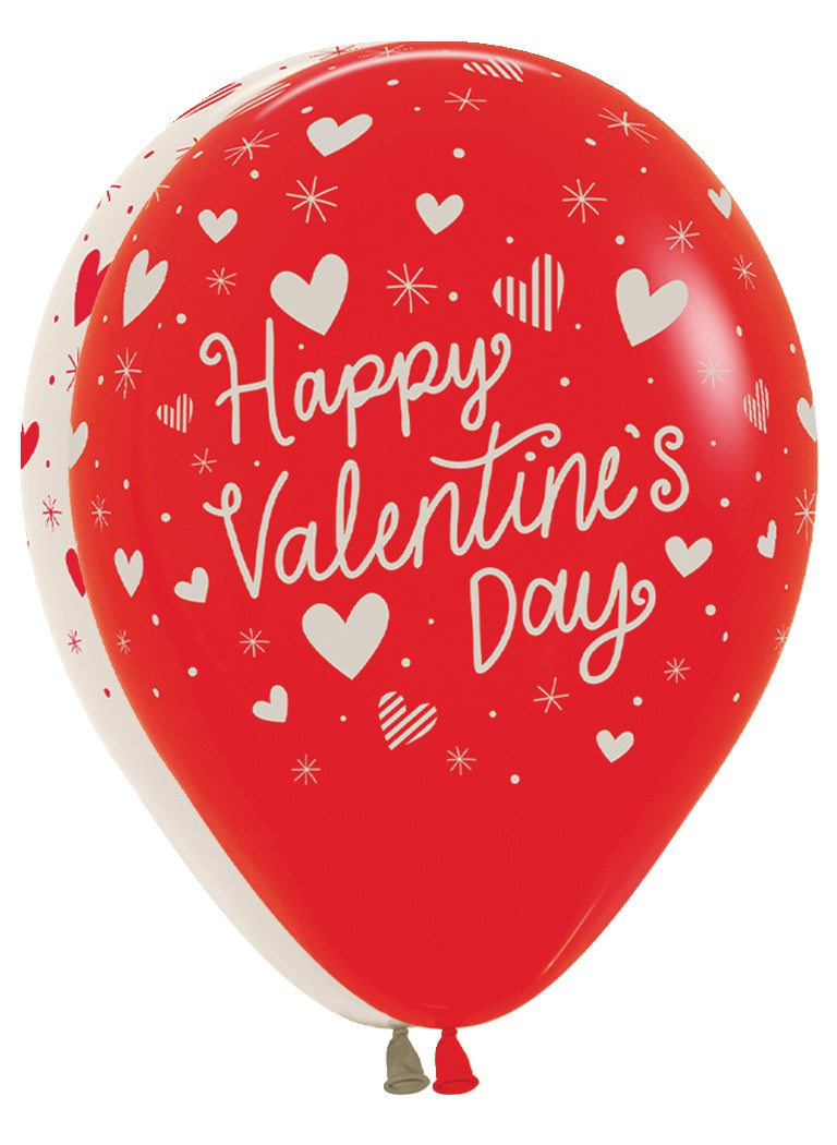 Valentines Striped Hearts