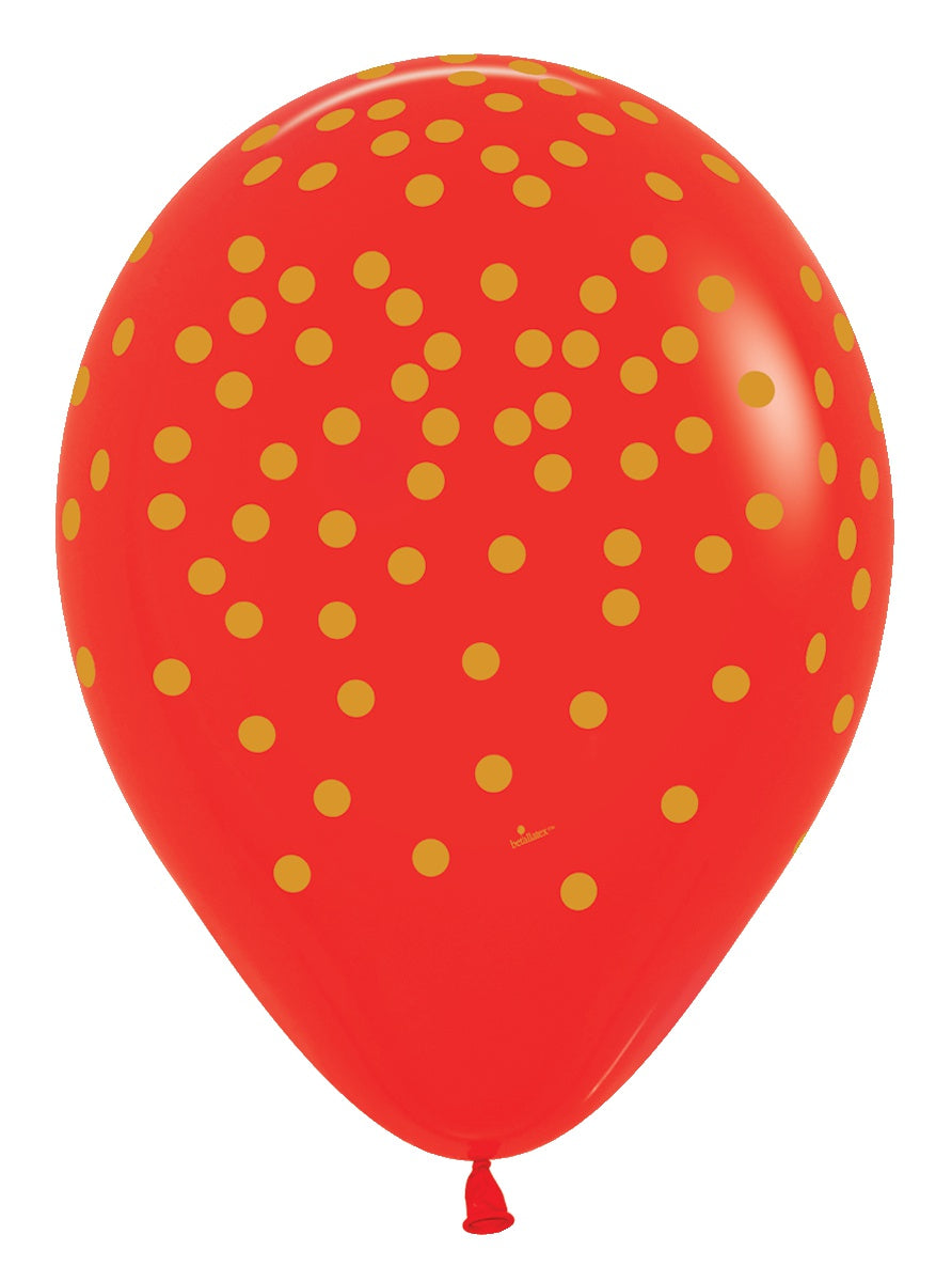 Gold Confetti - Red