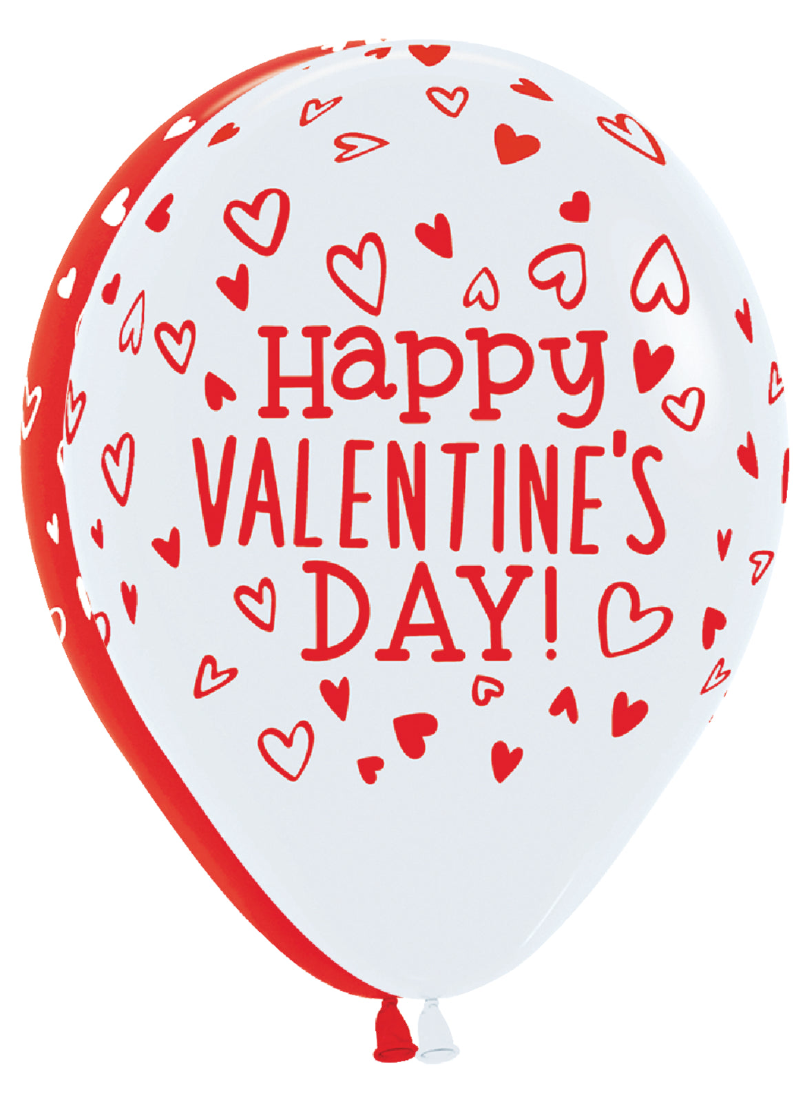 Valentine Tossed Hearts - Fashion Red & White