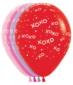 X's and O's - Fashion Red, Bubblegum Pink, Deluxe Lilac & Fuchsia